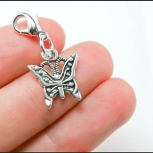 Clip On butterfly charms planner charms clipon zipper pull dreadlocks beads